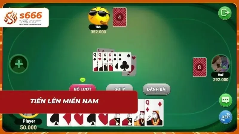 Ván bài tiến lên miền Nam với nhiều người tham gia