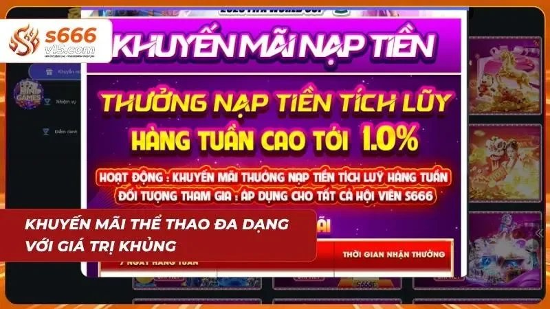 Chương trình ưu đãi thể thao hấp dẫn dành cho người chơi